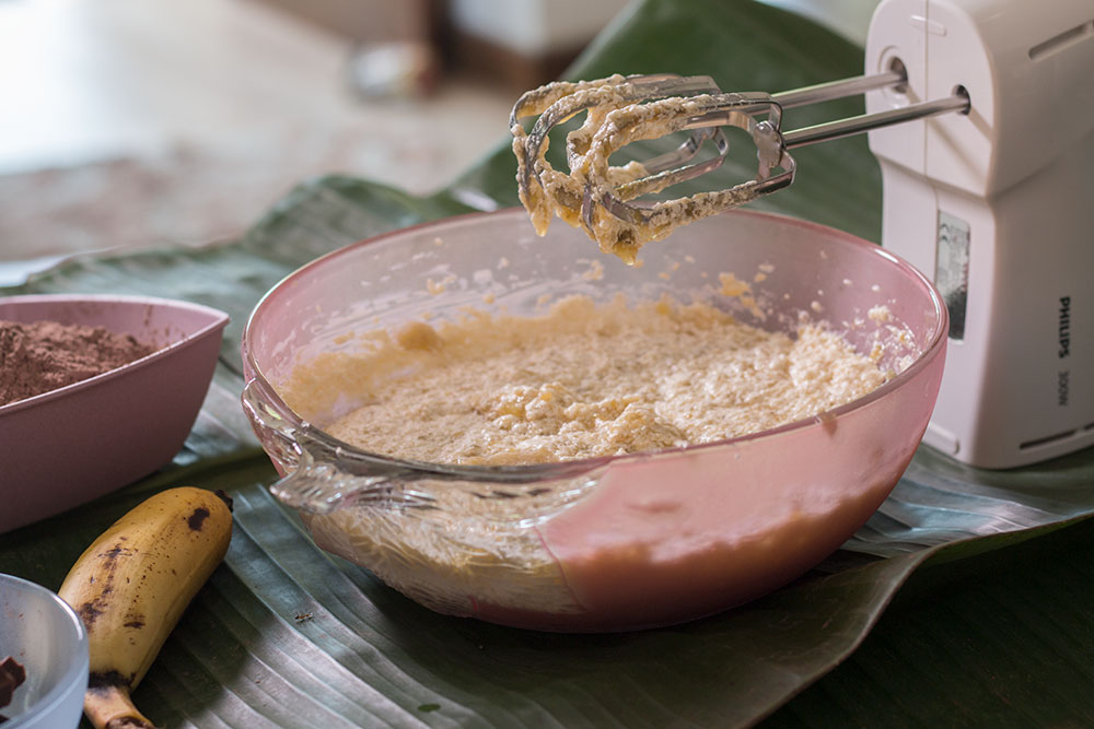 White Banana Bread Batter