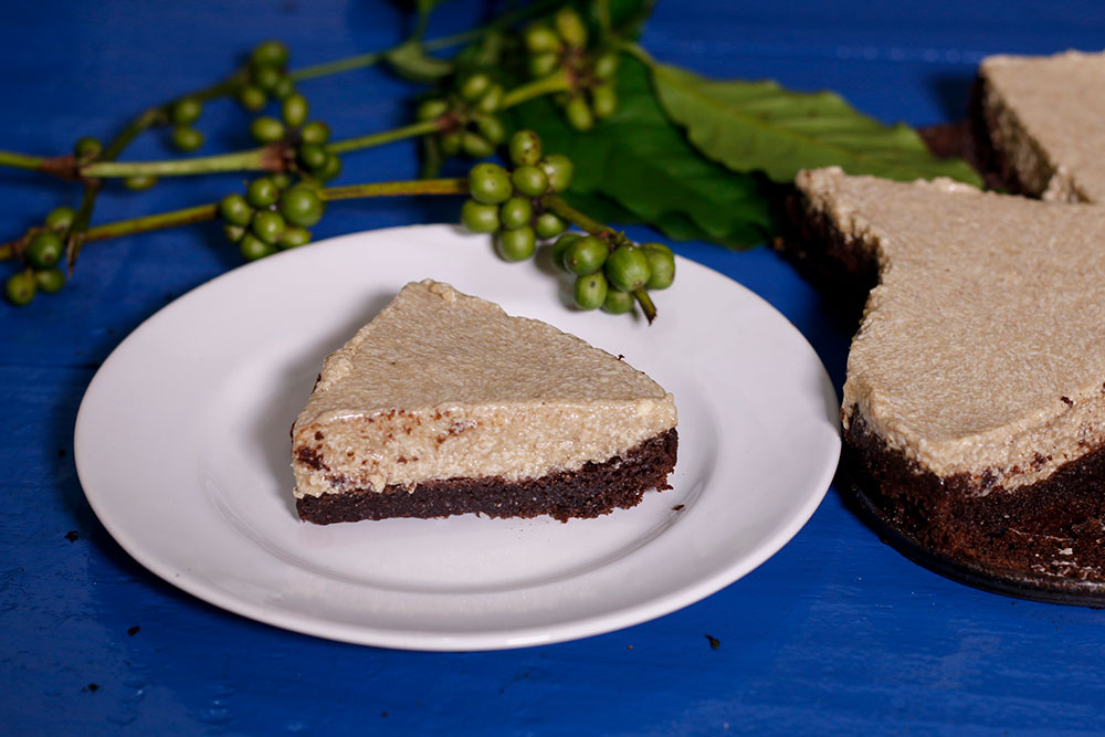 Flourless Chocolate Cake with Coffee Mousse