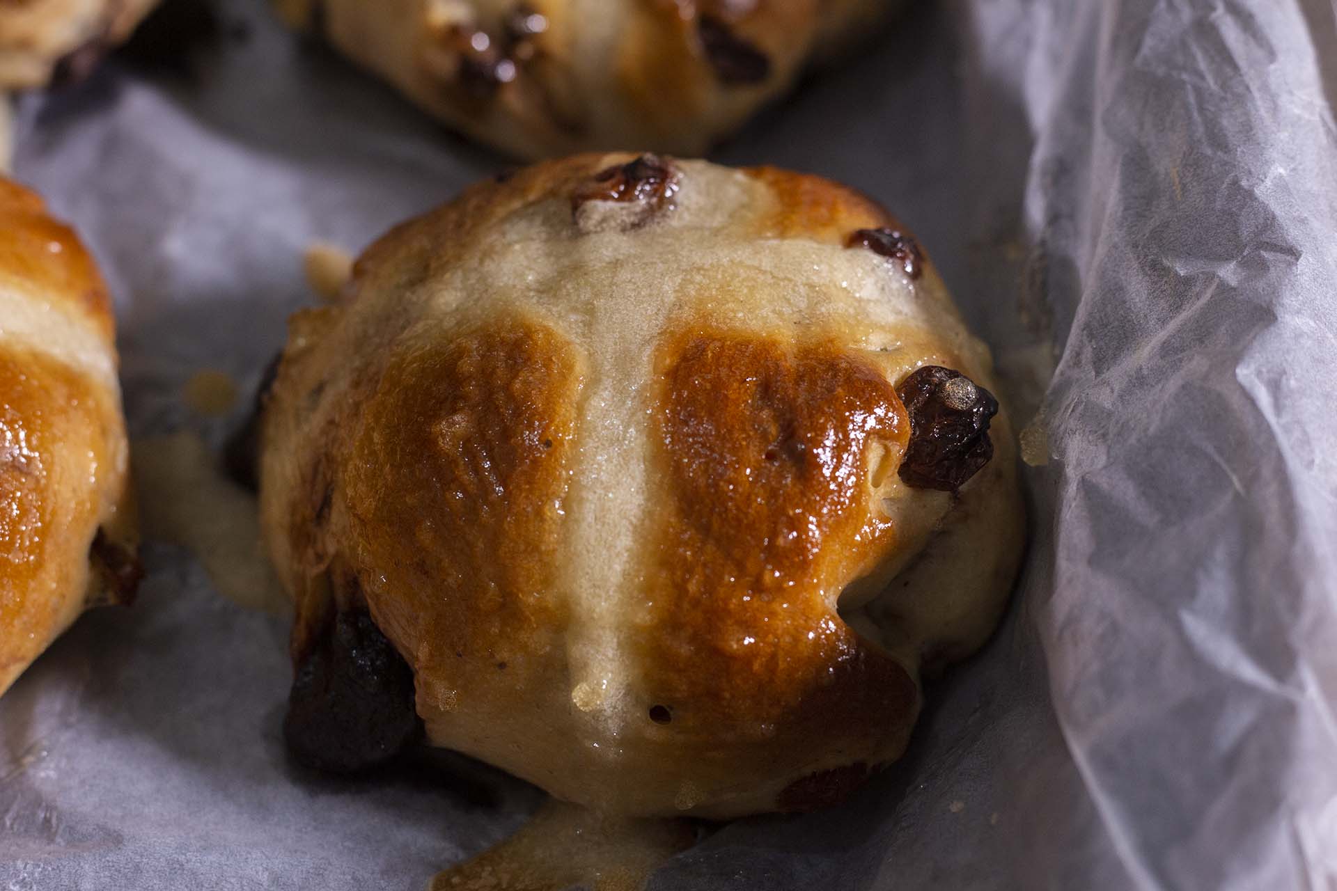 Chocolate Chips Hot Cross Buns