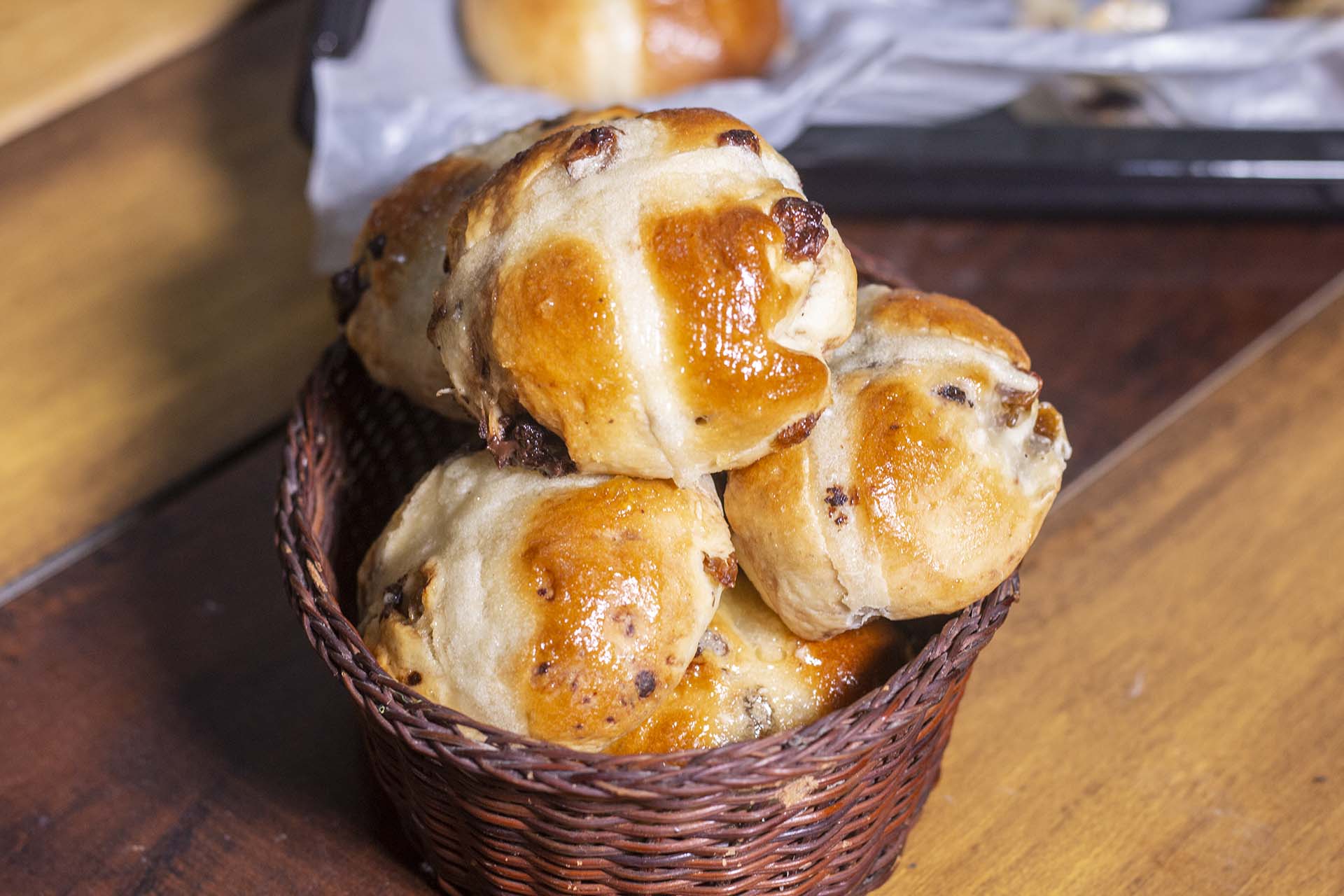 Chocolate Chips Hot Cross Buns