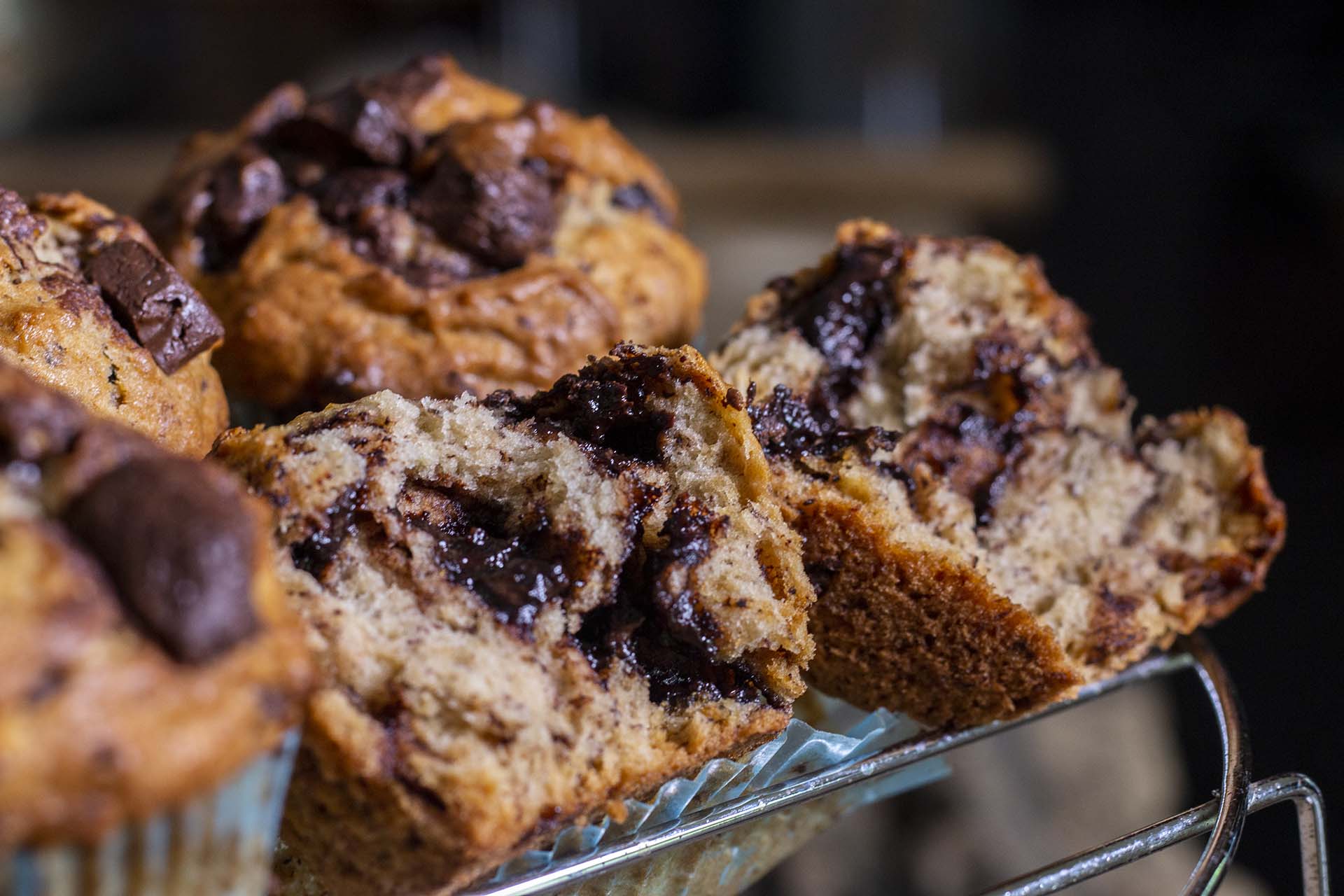 Chocolate Chunk Banana Muffin