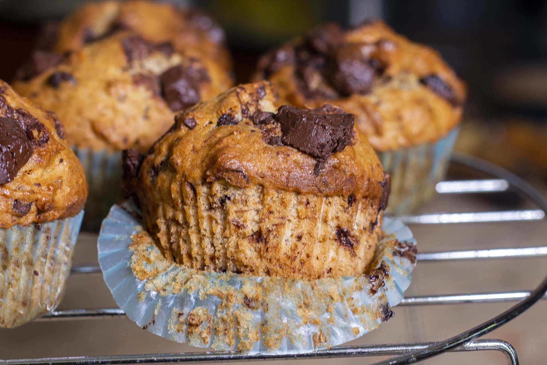 Chocolate Chunk Banana Muffin