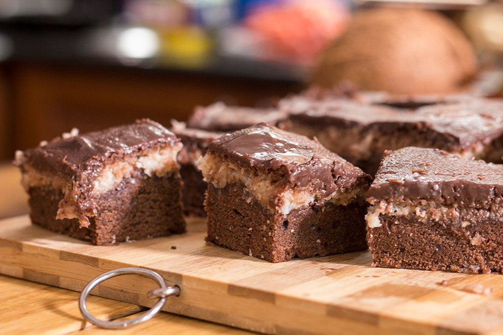 Chocolate Coconut Brownies