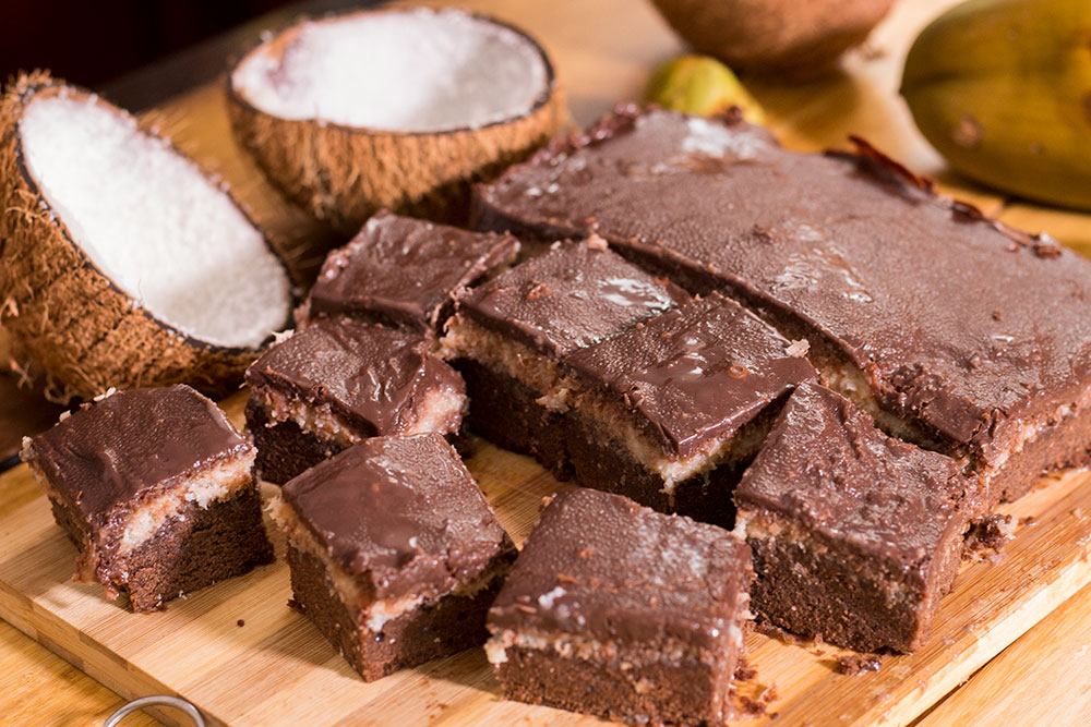 Chocolate Coconut Brownies