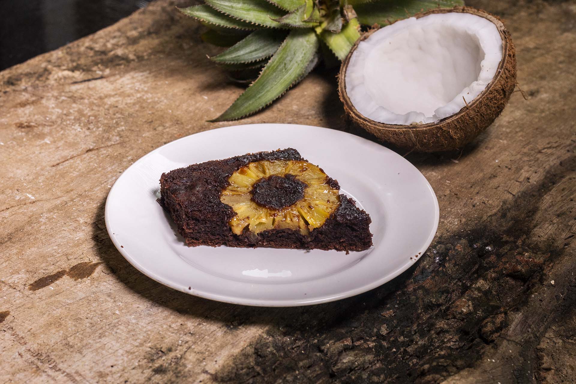 Chocolate Pineapple Upside Down Cake