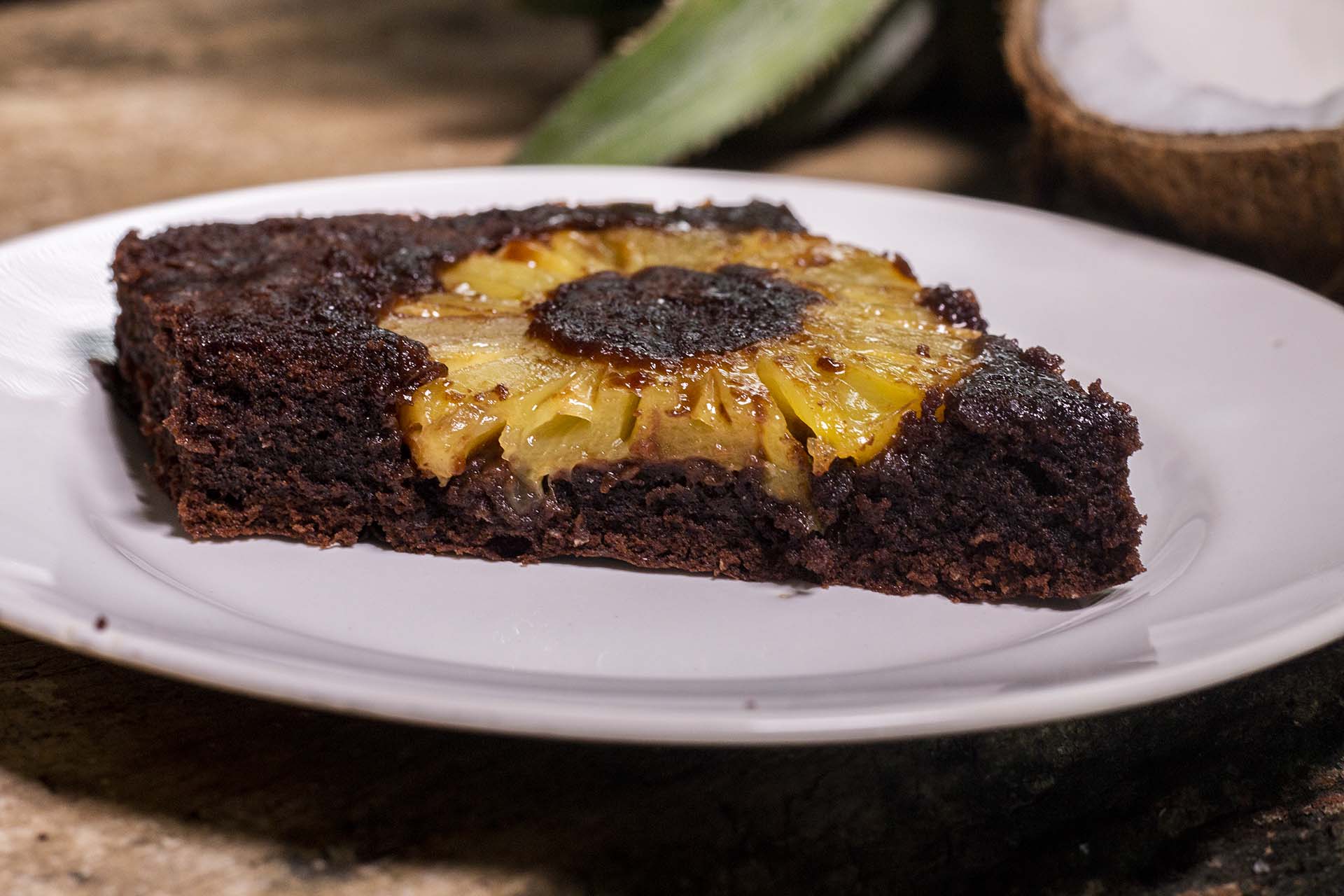 Chocolate Pineapple Upside Down Cake width=