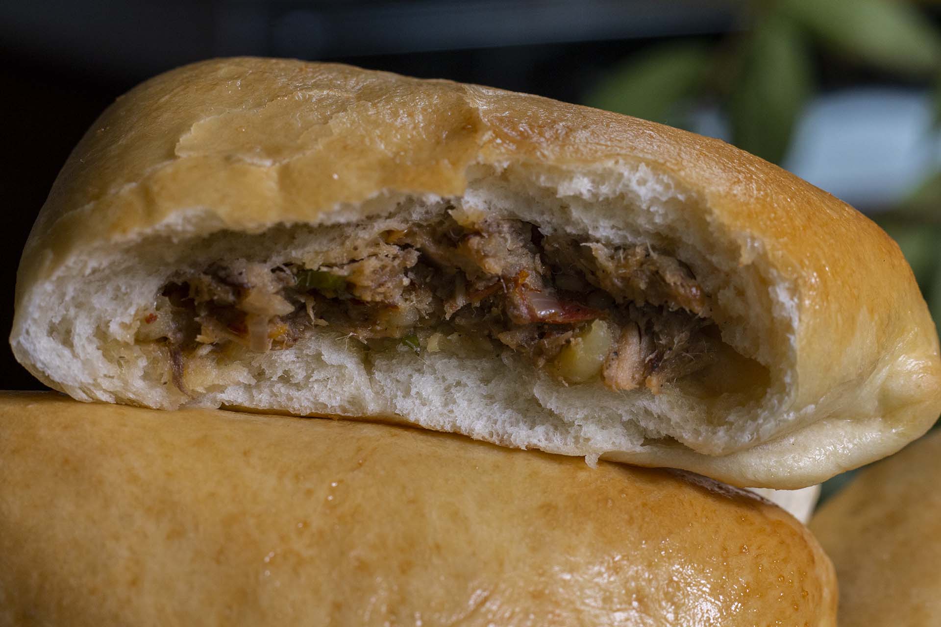 Closeup view of Sri Lankan Fish Buns