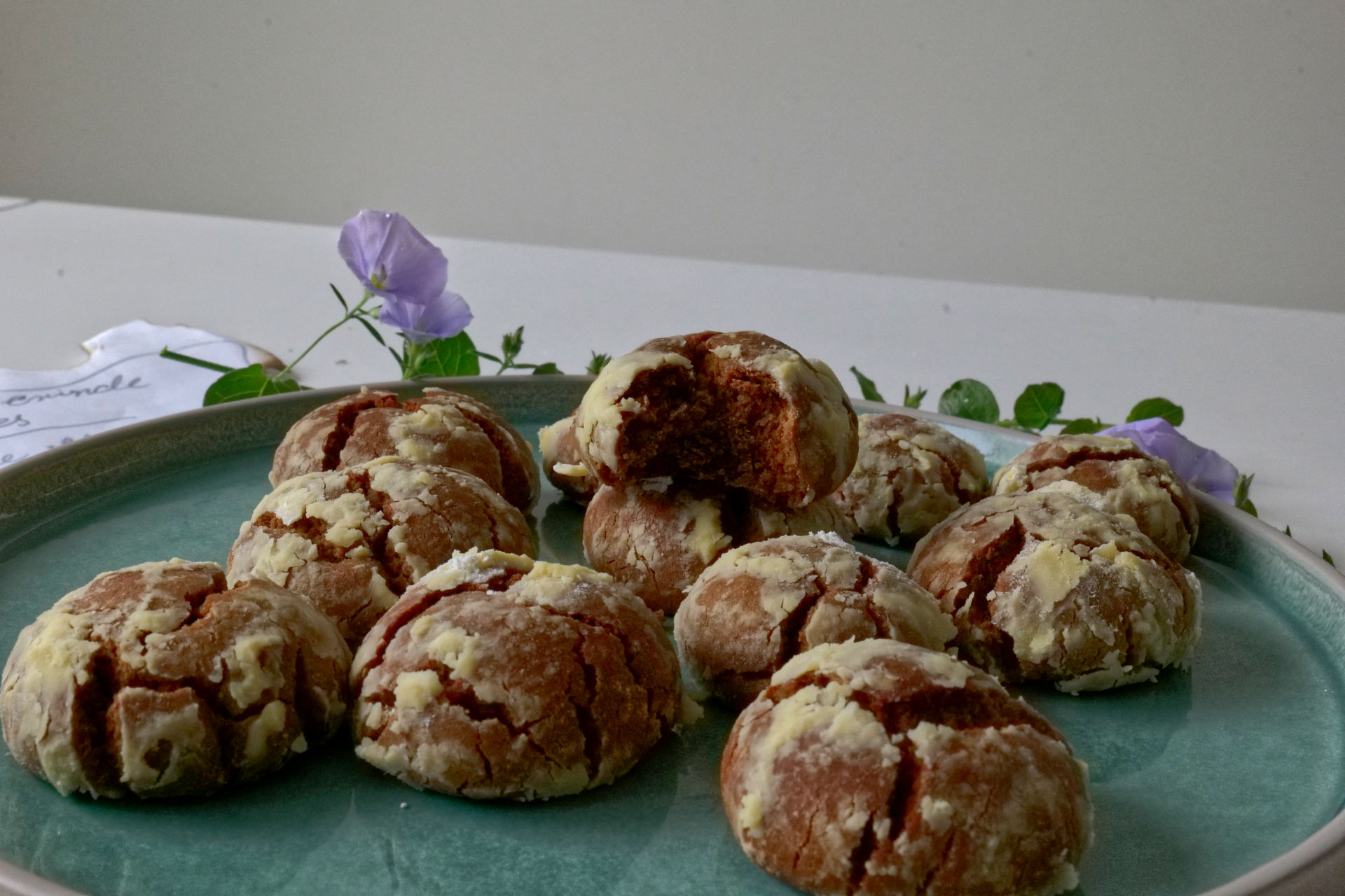 Gingerbread Crinkle Cookies