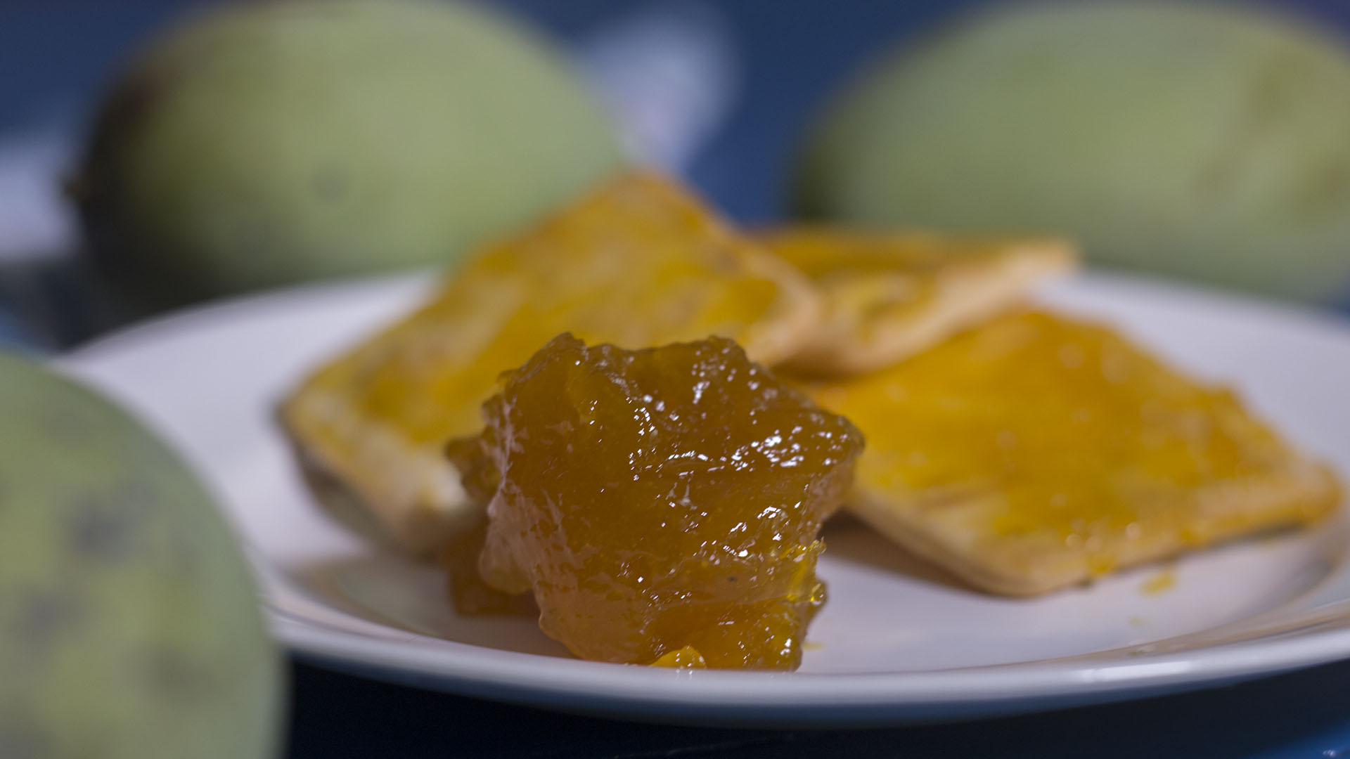 Closeup view of Mango Jam