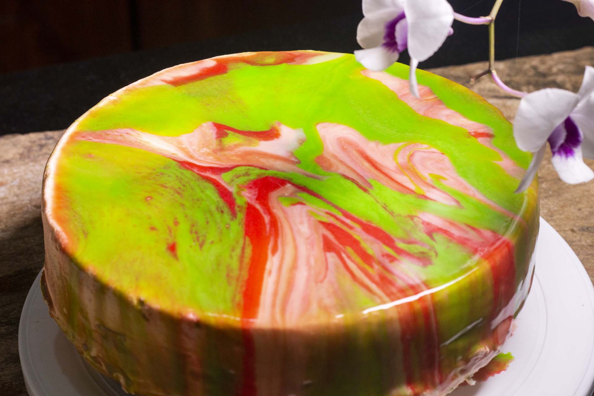 Mirror Glaze Cake