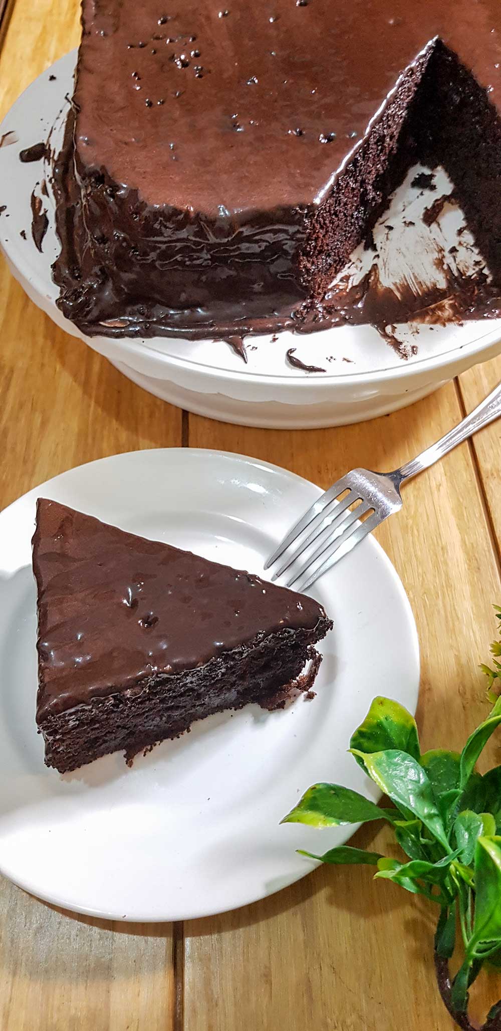 Moist Chocolate Cake Piece