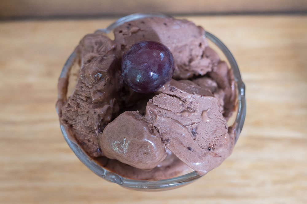 Top view of Nutella Ice Cream