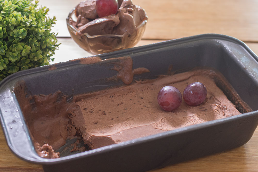 Nutella Ice Cream on a container