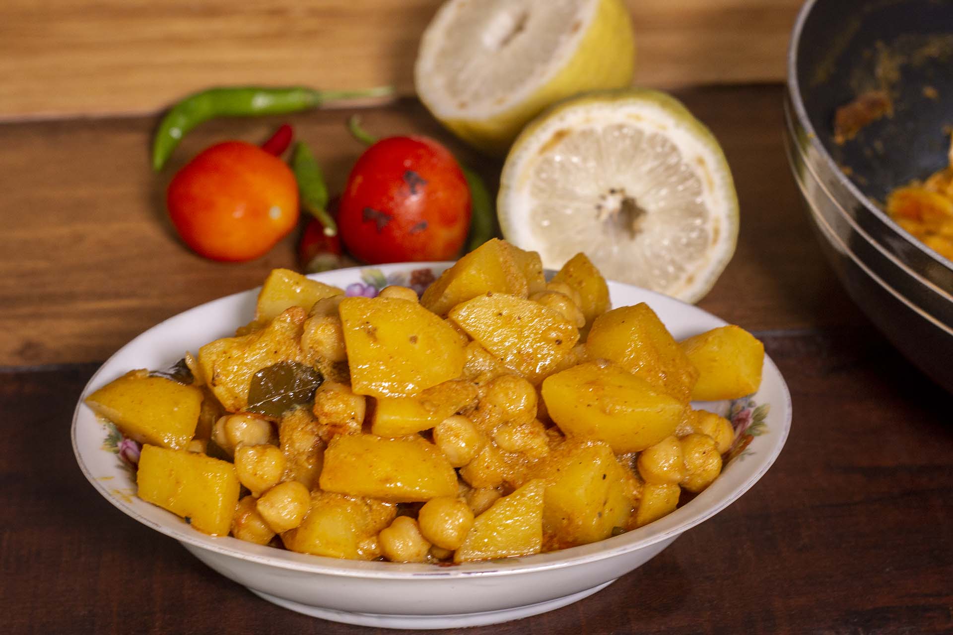 Potato Chickpea Curry