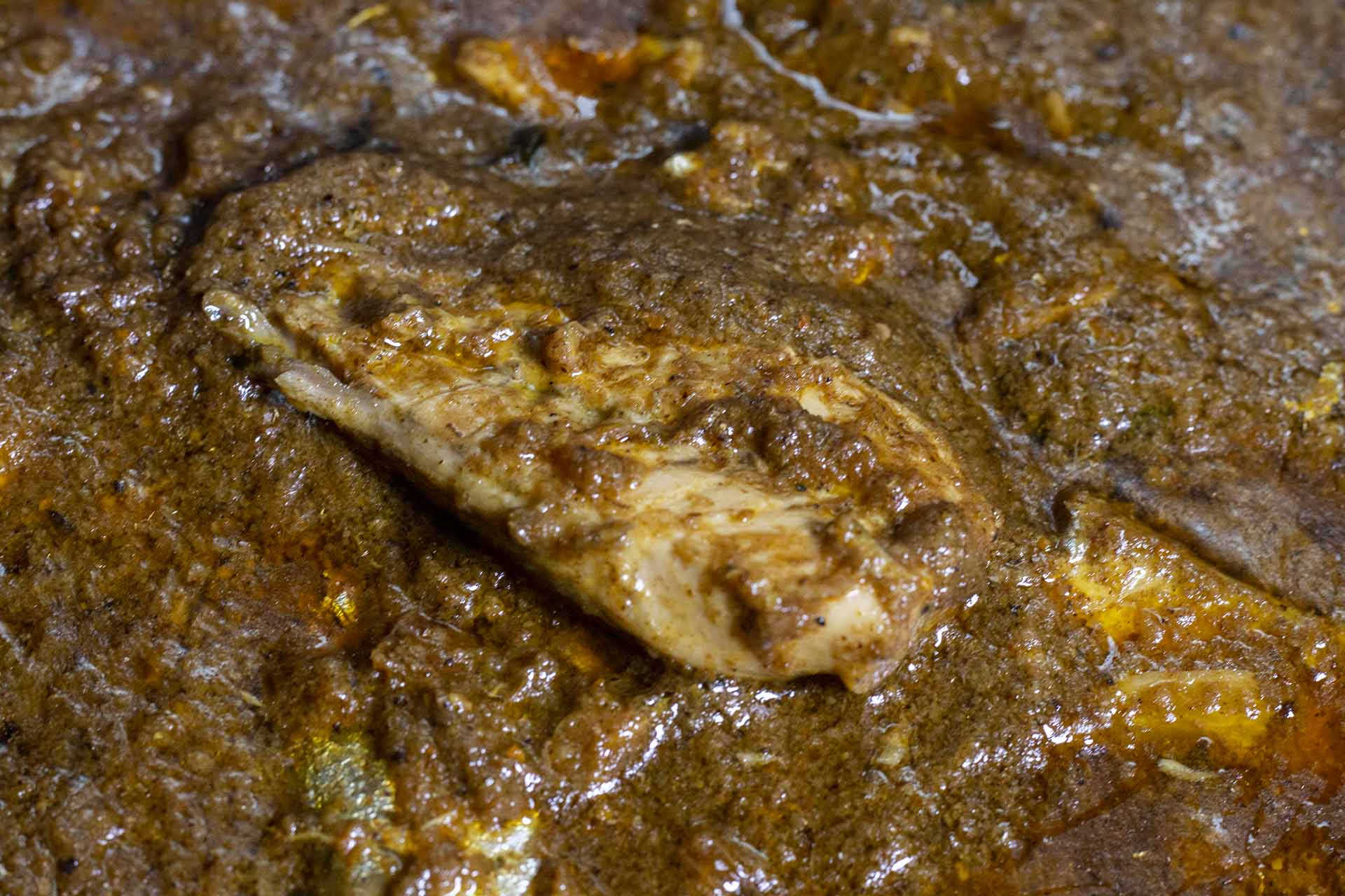 Salmon Kalu Pol Curry