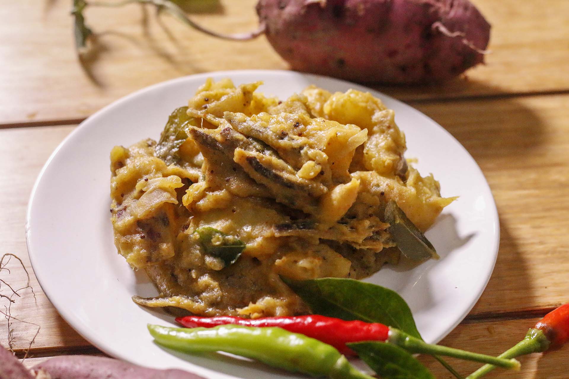 Sweet Potato Curry with Dried Sprats