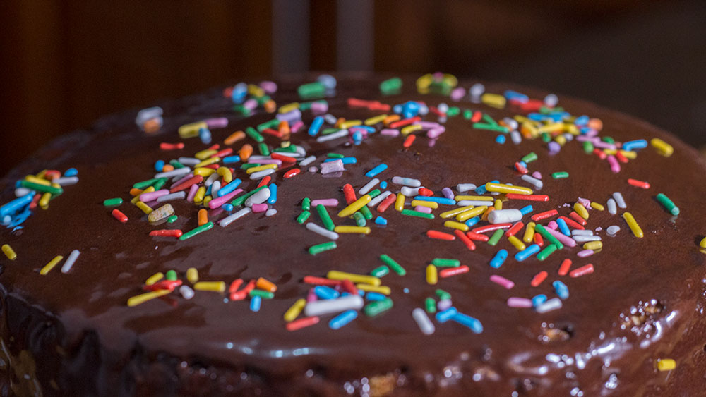 Chocolate Icing with Sprinkles