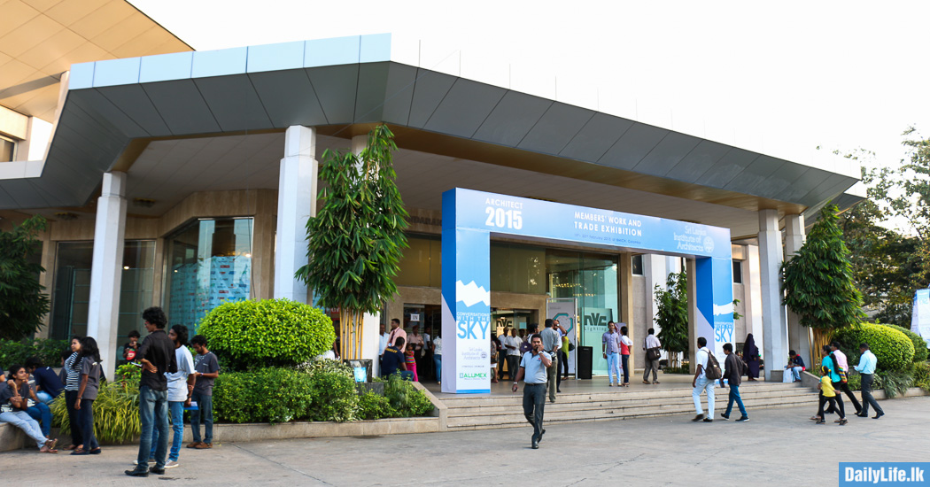 Entrance to Sirimavo Bandaranaiake Memorial Exhibition Centre