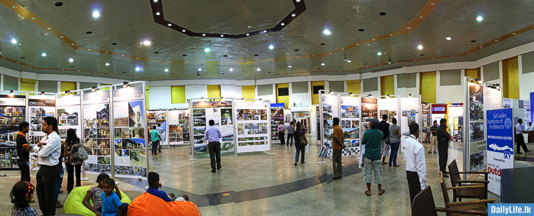 People at the exhibition