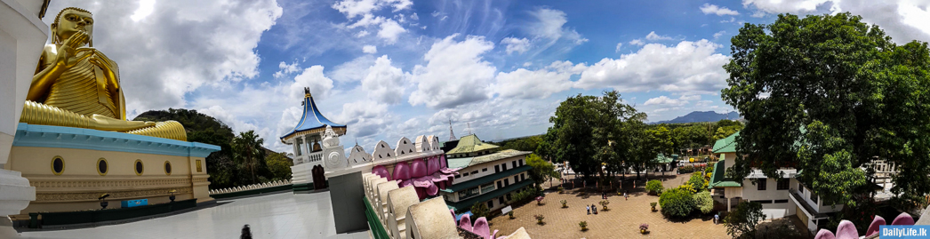 Panoramic view of Dambulla Rock Temple