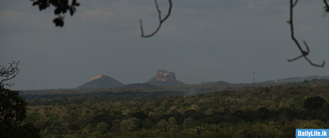 View of Sigiriya from Dambulla Rock