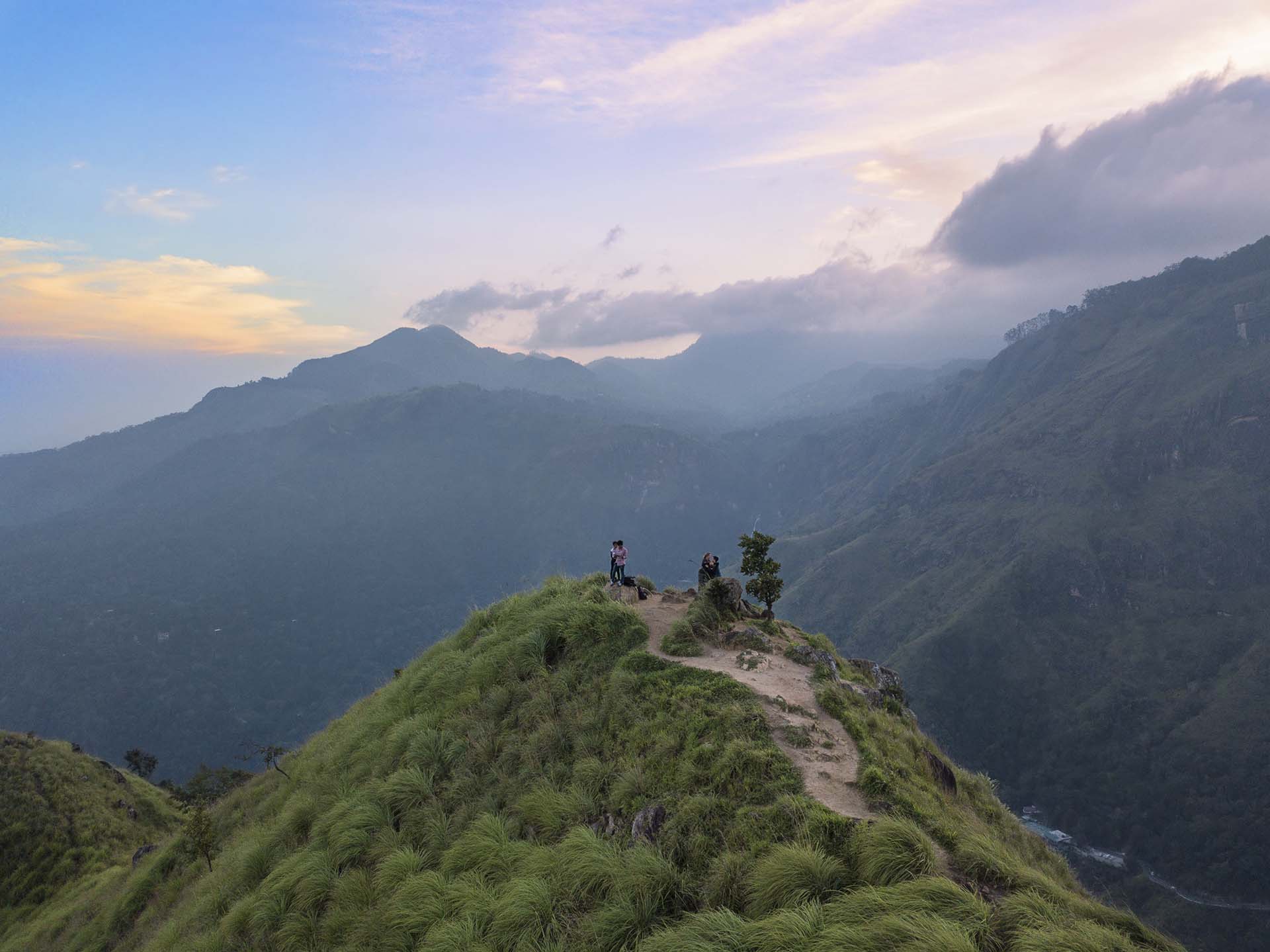 Panoramic Drone view of Little Adam's Peak