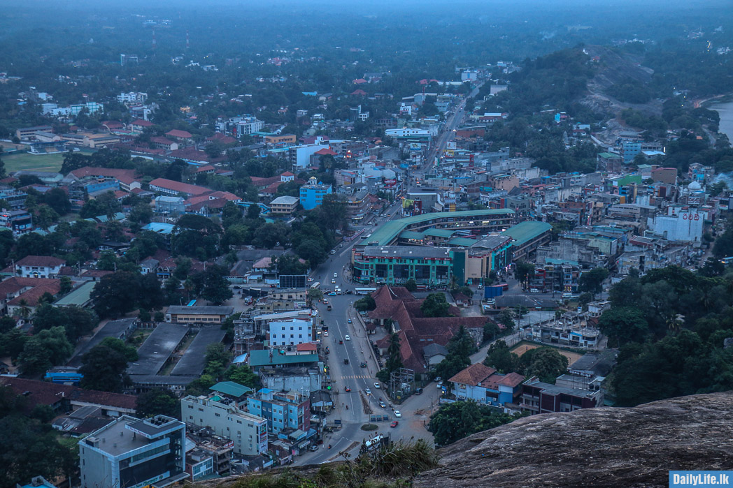 View of Kurunegala town in the evening, Sri Lanka