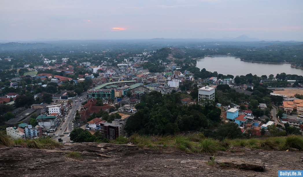 View of Kurunegala town from Athugala Rock, Sri Lanka