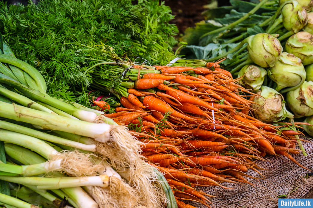 Fresh vegetable stall in Nuwara Eliya
