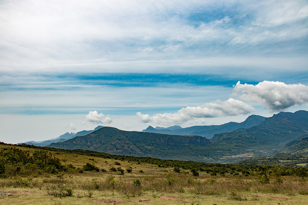 View of Pitawala Mountain Range