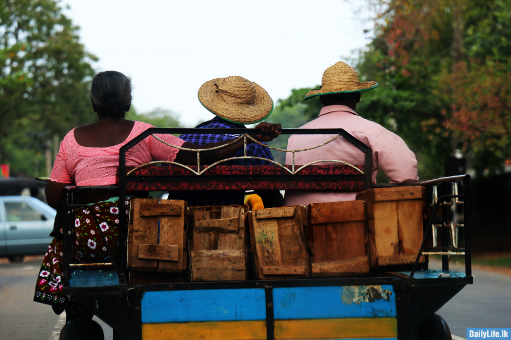 People on tractor